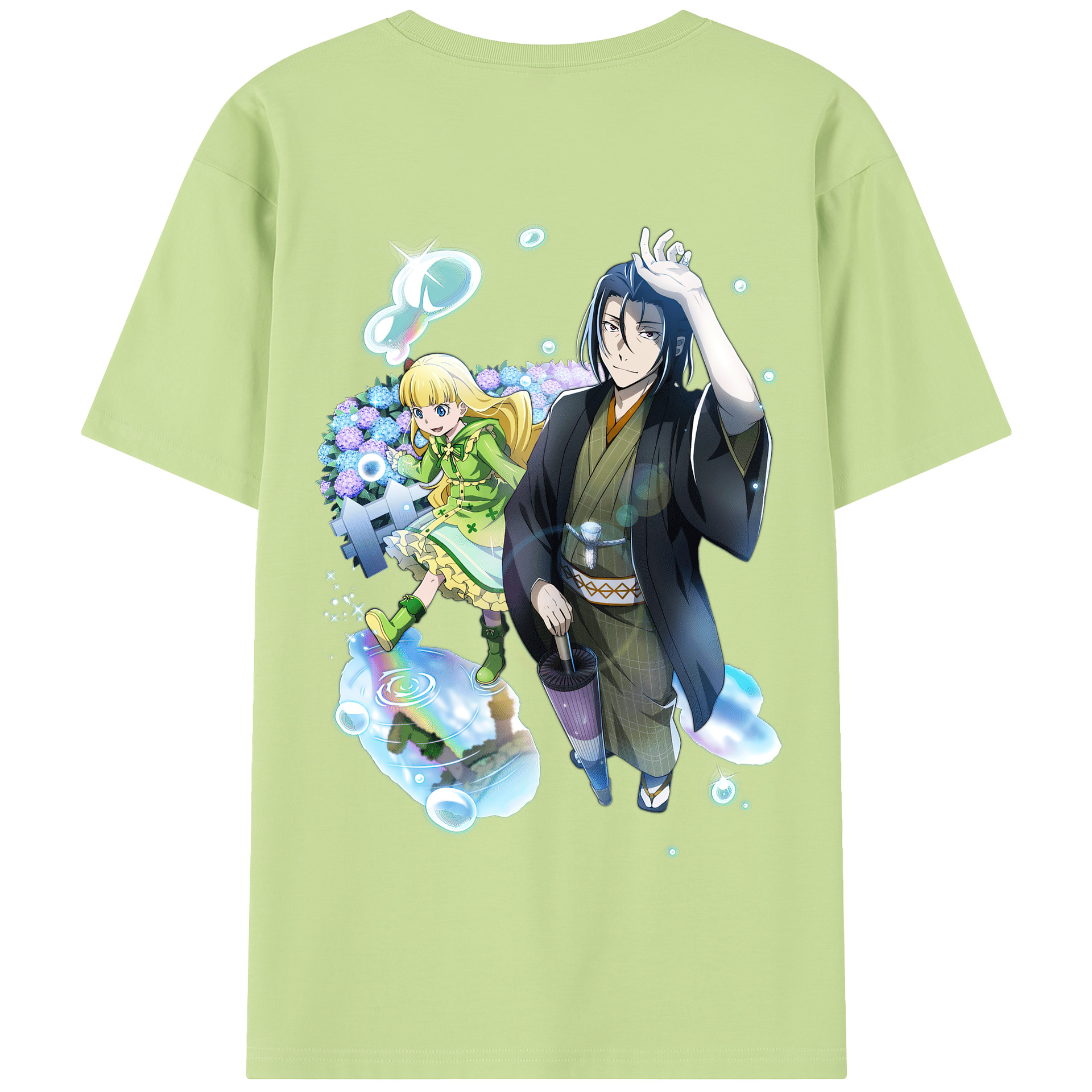 （画像用） 文豪ストレイドッグス Bungo Stray Dogs 綿100％半袖Tシャツ（背面プリント）